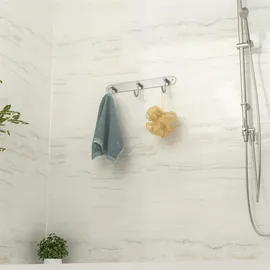 Intirilife Garderobenleiste Modell C Silber