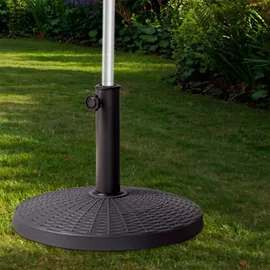 Aktive Schirmständer Aus Polyresin, Ø38-48 mm, - Black - 44.5 x 33 cm,