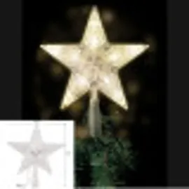 Lex LED Stern Weihnachtsbaumspitze 10 LEDs Kabel transparent - Transparent