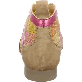 THINK! Damen GUAD2 chromfrei gegerbte nachhaltige Stiefelette, FUXIA/KOMBI 9090
