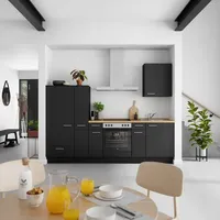 Nobilia Küchenzeile Touch I 270 cm schwarz