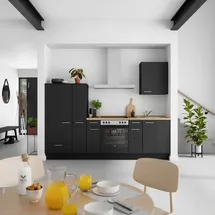 Nobilia Küchenzeile Touch I 270 cm schwarz
