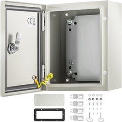 VEVOR Stahl-Elektrokasten, Elektrogehäuse, 25,4 x 20,3 x 15,2 cm, Kohlenstoffstahl, IP65