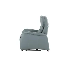 Hukla Relaxsessel Tobias Leder 75 x 105 x 88 cm Blau elektrisch