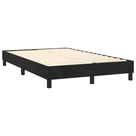 vidaXL Boxspringbett 120 x 200 cm Schwarz