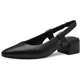 Marco Tozzi Damen Slingpumps mit Blockabsatz Vegan, Schwarz (Schwarz), 38 EU