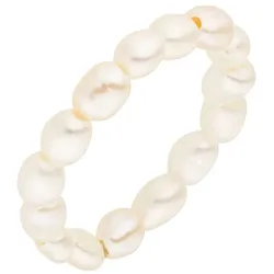 Perlenring »Schmuck Geschenk Pearly Ring, 22201-Ring-Pearly«, mit Süßwasserzuchtperle, 83386506-S weiß