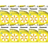 60x Panasonic Worldwide PR10 Hörgerätebatterien PR230L PR536 1,4V