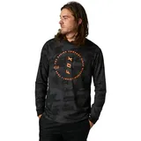Fox Clean Up Camo Long Sleeve Tech Tee Black Camo XL