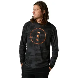 Fox Clean Up Camo Long Sleeve Tech Tee Black Camo XL