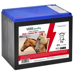 VOSS.farming ZINK KOHLE 130AH - 9V Weidezaunbatterie, groß