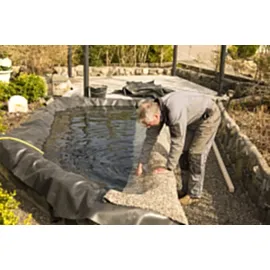 Aquagart Steinfolie 6m x 0,6m breit Für Bachlauf Ufer Teichfolie Teich Folie Sandfarben