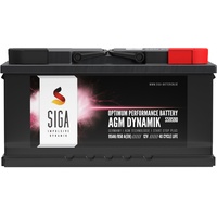 SIGA AGM Batterie 95Ah 12V Start-Stop Autobatterie Starterbatterie VRLA 100Ah