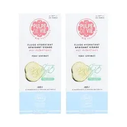 PULPE DE VIE Fluide visage apaisant Crème 2x40 ml