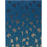Exacompta Gästebuch, Néo Déco 27x22 cm 100 Seiten, blau, 22x27 cm