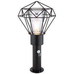 Horace Außenleuchte Edelstahl Schwarz, 1X E27 Led