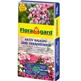 Floragard Aktiv Pflanzenerde für Balkon und Geranien 70 l