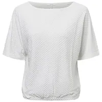Opus T-Shirt mit Strukturmuster Modell 'Sedoni', Offwhite, 40