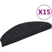 vidaXL Stufenmatte 65 x 21 cm Schwarz