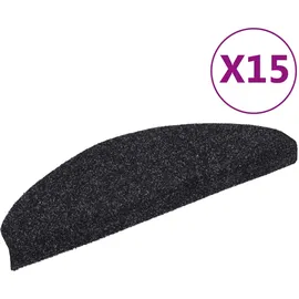 vidaXL Stufenmatte 65 x 21 cm Schwarz