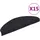 vidaXL Stufenmatte 65 x 21 cm Schwarz