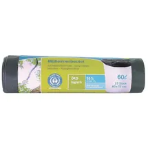 Secolan Müllbeutel 60,0 l grün 30,0 μm, 15 St.