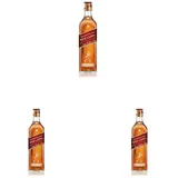 Johnnie Walker Red Label, Blended Scotch Whisky, handgefertigt in den 4 bekanntesten Regionen Schottlands, 40% vol, 700ml Einzelflasche (Packung mit 3)