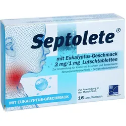 Septolete mit Eukalyptus-Geschmack 3mg/1mg