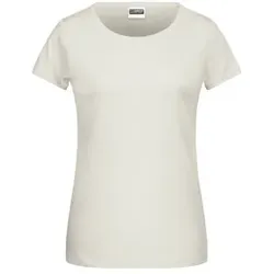 Damen Basic T-Shirt 8007, natur, Größe S - braun - S