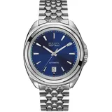 Bulova 63B186 Herrenuhr Accu Swiss Automatik 40mm 3ATM - Silber/Blau