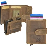 GREENBURRY Vintage Geldbörse Herren braun