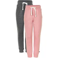 MINYMO - Jogginghose BASIC 2er-Pack in rosa/grau (Größe: 122