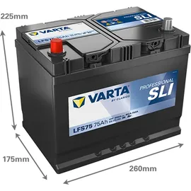Varta LFS75 PROFESSIONAL SLI 930075060 75Ah