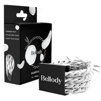 Bellody Bellody® Original Haargummis - Sundance Edition - Stylisch geflochtener Haargummi mit starkem Halt (4er Set - White Canyon)