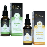 VITAMIN K2 + Vitamin D3 á 50ml Tropfen - 200μg Menaquinon MK7 + 5000IE MHD 11/24
