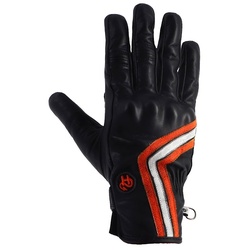 Helstons Line Motorrad Handschuhe, schwarz-weiss-orange, Größe 2XL für Männer