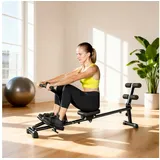 sportnow 2 in 1 Rudergerät Schwarz