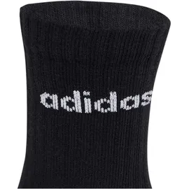 adidas Linear Crew Socken 6er Pack Schwarz/Weiß 37-39