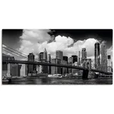 Artland Wandbild »Manhattan Skyline, Brooklyn Bridge«, New York, (1 St.), als Alubild Outdoorbild für den Außenbereich, Leinwandbild, Wandaufkleber versch. Größen & Produktarten - /