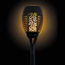 EasyMaxx Solar-Fackel 1,2V schwarz mit LED-Flammeneffekt