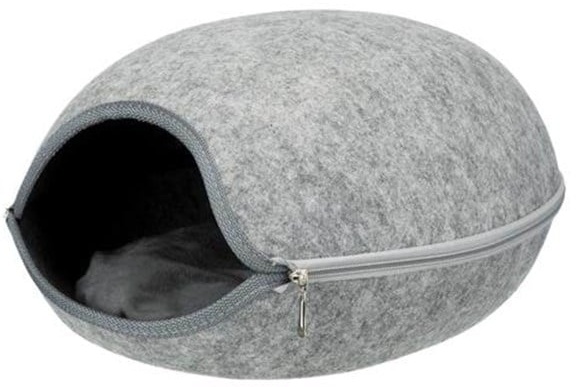 Luna cave felt 40 × 24 × 46 cm light grey