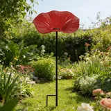 Handgefertigte Bienentränke Blumes aus Metall | Insektentränke Garten | Gartenstecker Metall Blumes Vogeltränke Stehend Cups for Bees | Vogeltränke Balkon Winterfest Bienentränke für den Garten