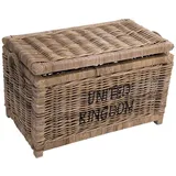 Vintage Line Korbtruhe United Kingdom S Korb Rattan Rattankorb Naturrrattan Geflecht