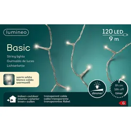 Lumineo Kaemingk Lichterkette LED Basic 120 LED, warmweiß