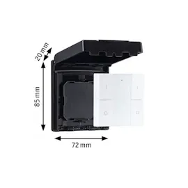 Paulmann 50137 Wandschalter Smart Home Zigbee On/Off/Dimm Outdoor Schwarz