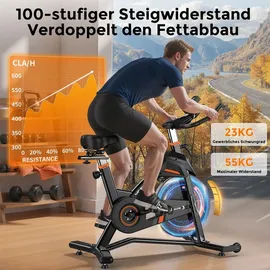 YoSuDa Heimtrainer Fahrrad schwarz