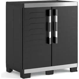KETER Niedriger Lagerschrank Garage XL 99 x 54 x 89 cm Schwarz