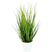 I.GE.A. Kunstpflanze I.GE.A. "Grasbusch", grün, B:20cm H:43cm L:20cm, Obermaterial: 100% Kunststoff, Kunstpflanzen, Kunstpflanze, Kunstgras
