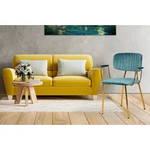 Kayoom Polsterstuhl Giselle 225 Samt mint 2er Set