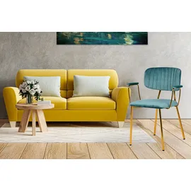Kayoom Polsterstuhl Giselle 225 Samt mint 2er Set